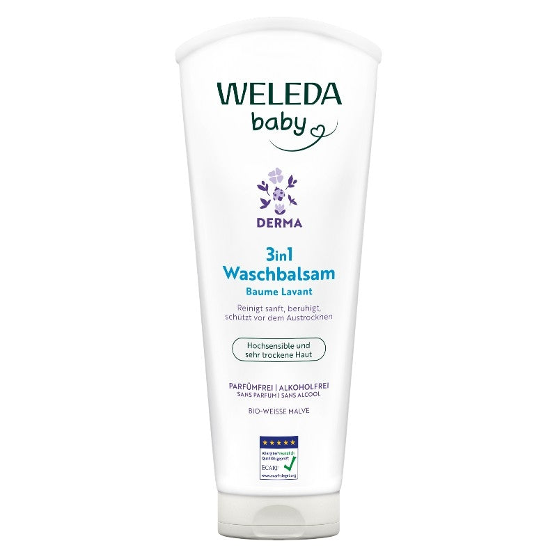 Weleda Bio-Reinigungsbalsam 3-in-1 für Babys, Mauve und Weiß – 200 ml