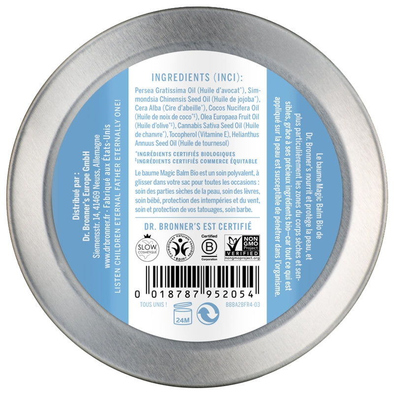 Magischer Hand-, Gesichts- und Körperbalsam – Bio, parfümfrei – 60 g – Dr. Bronner's