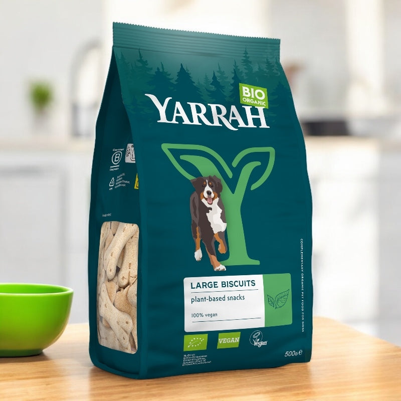 Biscuits végétariens & végétaliens pour grand chien BIO - 500g - Yarrah