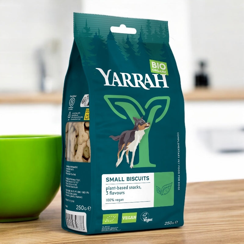 Biscuits végétariens & végétaliens pour petit chien BIO - 250g - Yarrah