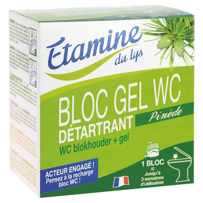 Bloc gel WC détartrant écologique pin & eucalyptus - 50ml - Etamine du Lys