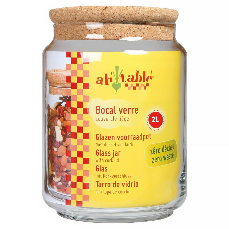 Vorratsglas 2 l mit Korkdeckel