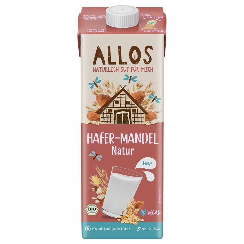 Bio-Hafer-Mandel-Drink – 1 l – Allos