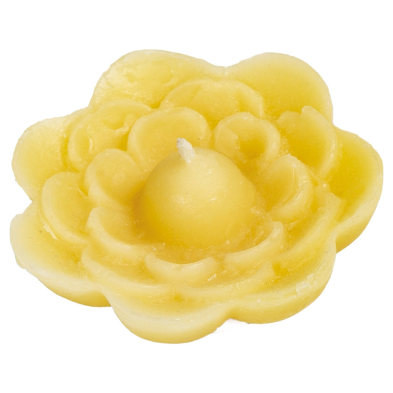 Bio-Bienenwachs-Blumenkerze 5,5 cm - Blau