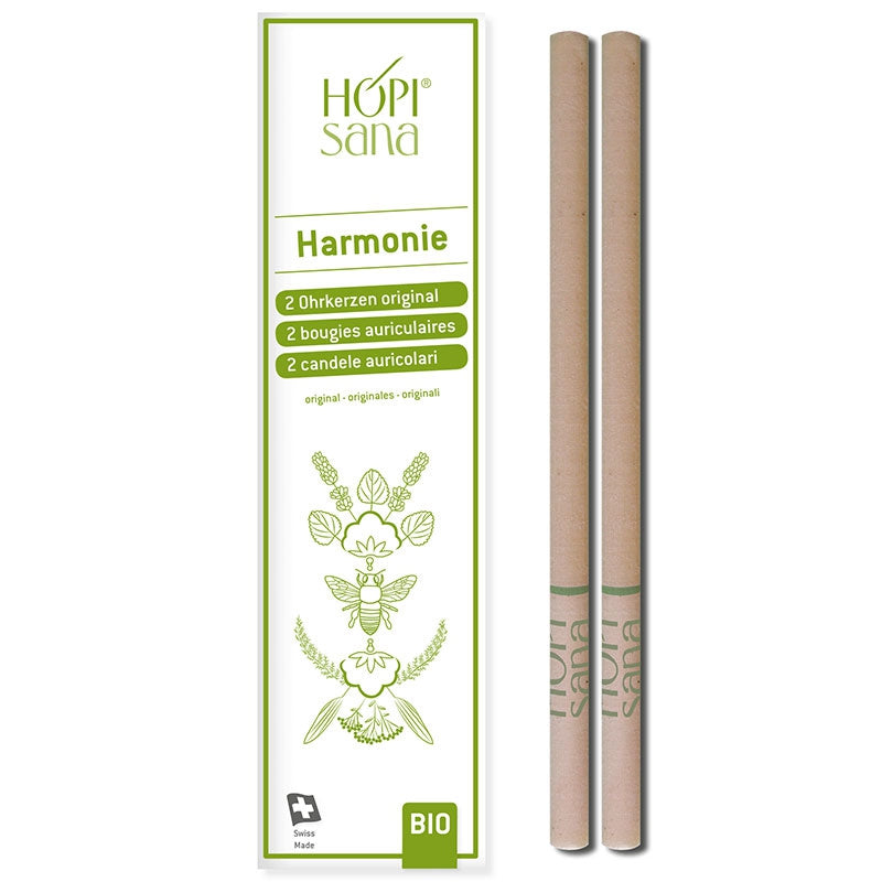 Bio-Ohrkerzen „Green Harmony“ – 2 Stück – HOPIsana