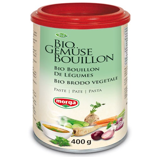 Bouillon de légumes en pâte BIO - 400g - Morga