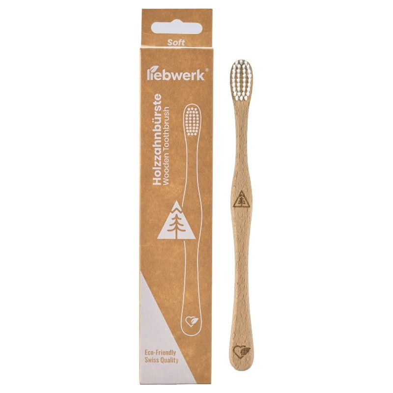 Brosse à dents en bois "conifère nordique" Soft Nylon - Liebwerk