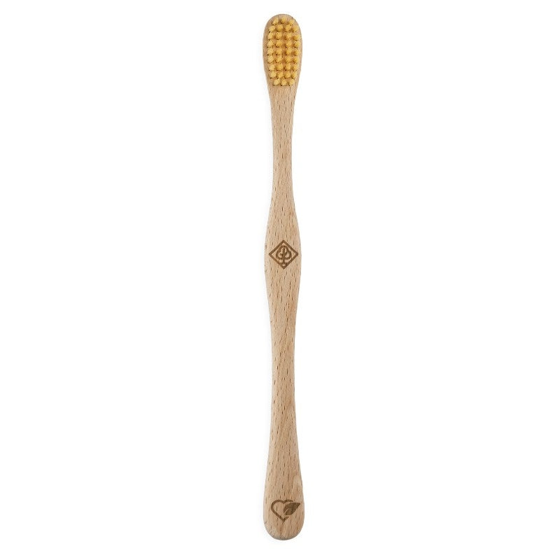 Brosse à dents en bois "feuillu" Medium-Soft Ricine - Liebwerk