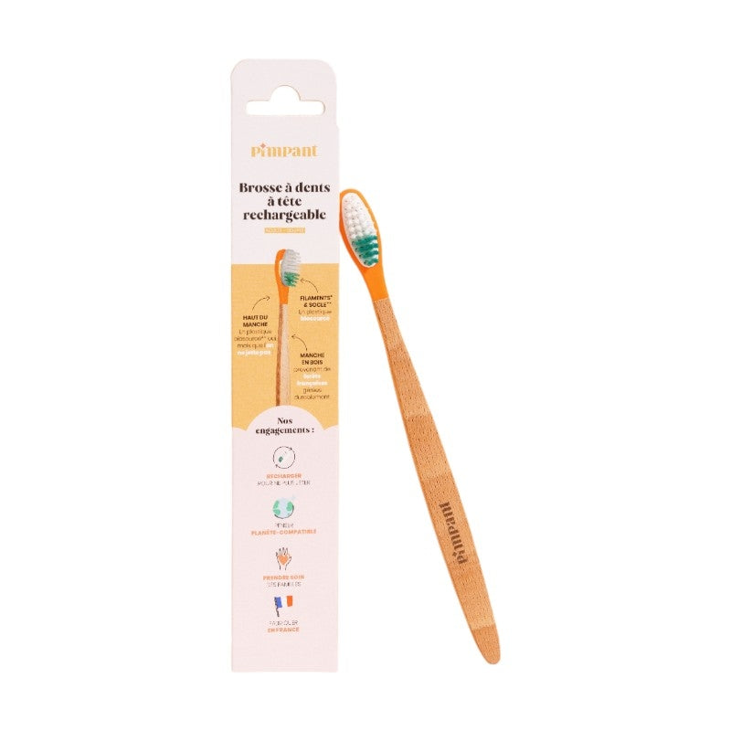 Brosse à dents Souple à tête interchangeable - Pimpant