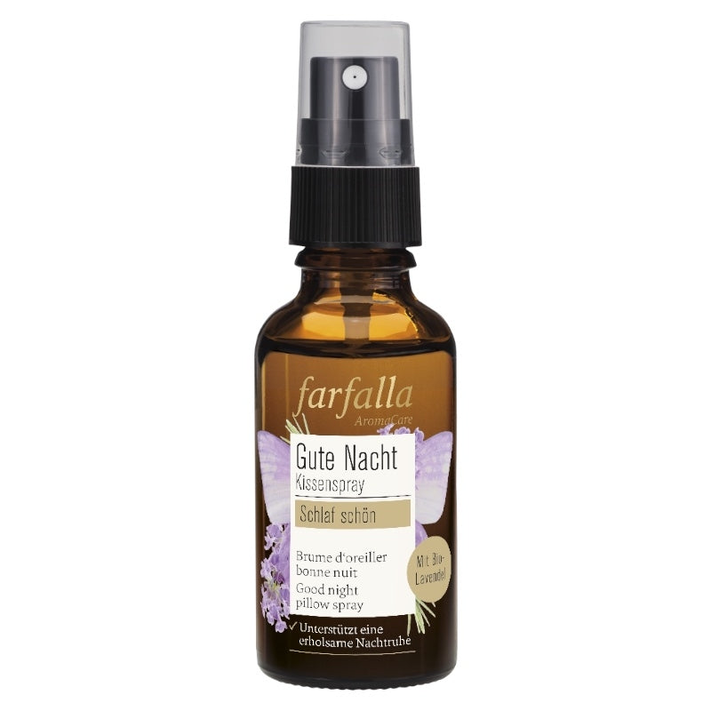 Bio-Lavendel-Kissenspray für die Nacht – 30 ml – Farfalla