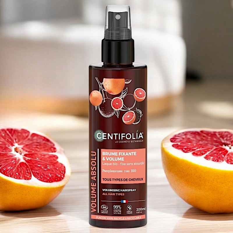Brume fixante & volume BIO pamplemousse rose - 200ml - Centifolia