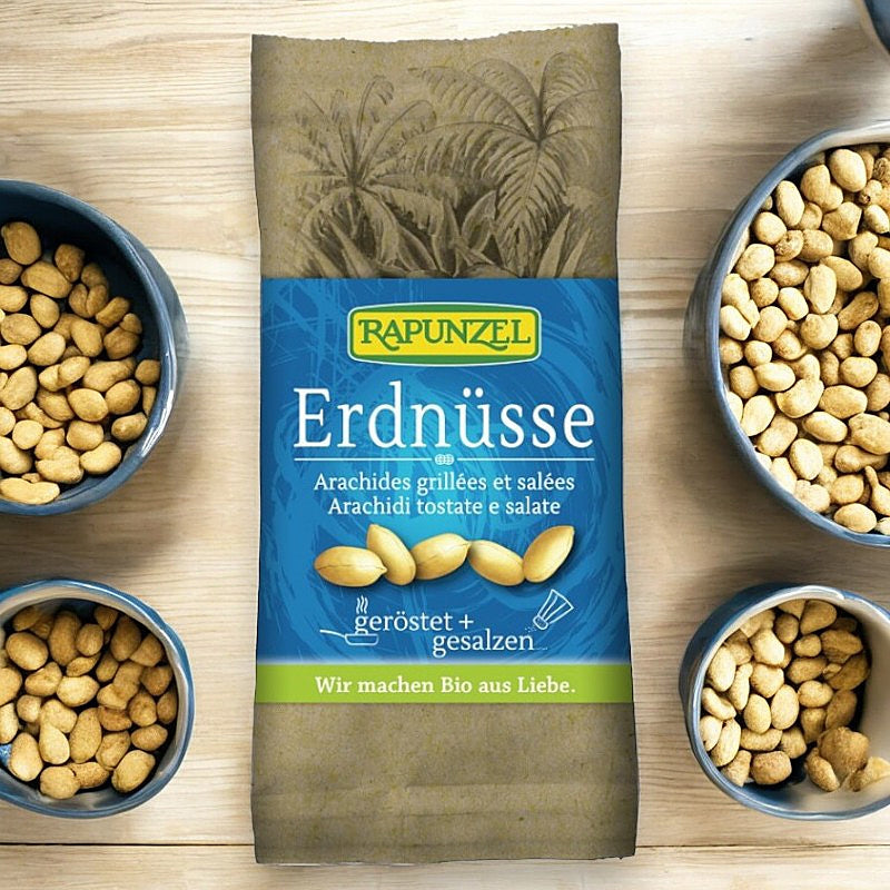 Cacahuètes grillées & salées BIO - 75g - Rapunzel