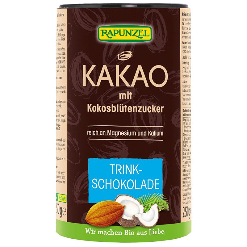 Bio-Kakao mit Kokosblütenzucker – 250 g – Rapunzel