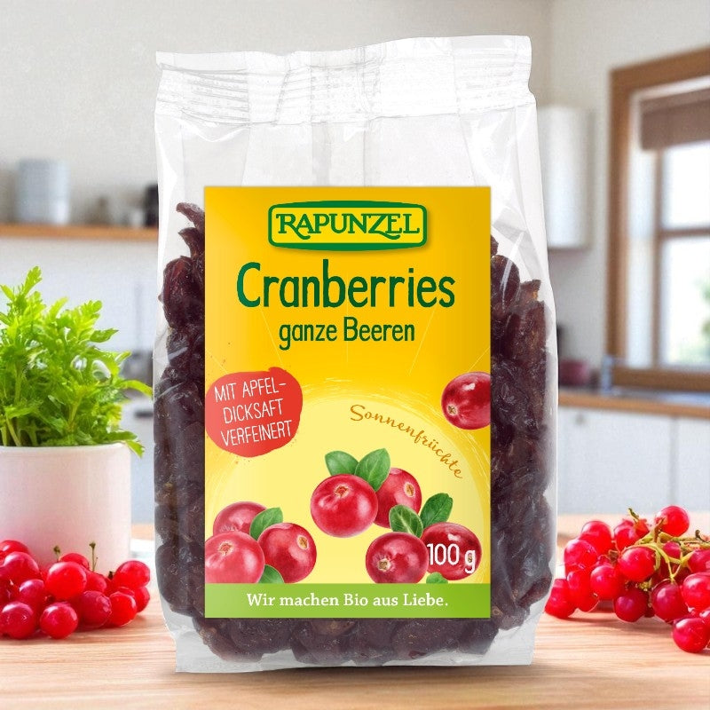 Canneberges séchées BIO - 100g - Rapunzel