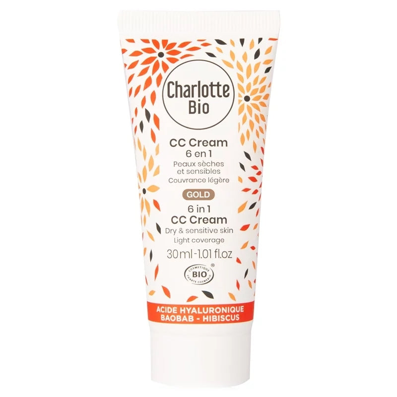 CC Cream 6 in 1 Gold BIO - 30 ml - Charlotte Bio