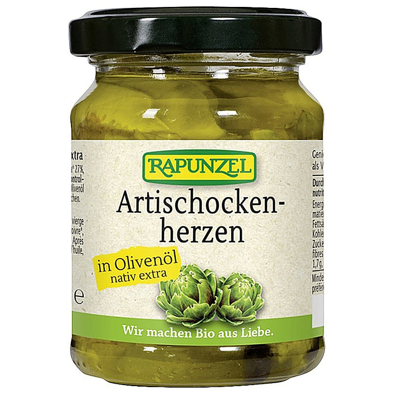 Coeurs d'artichauts à l'huile d'olive BIO - 120g - Rapunzel