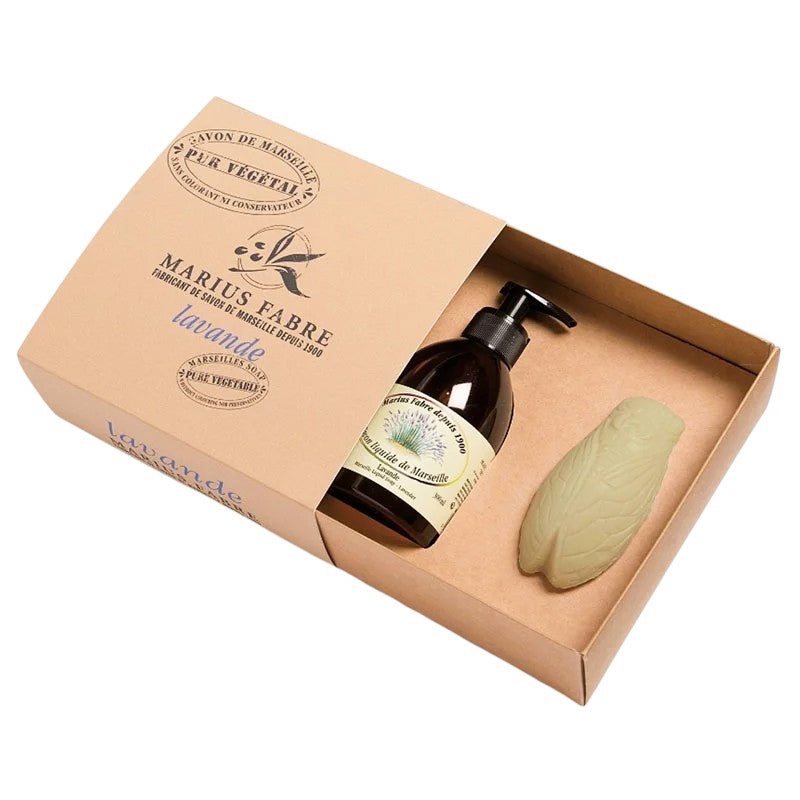 Flüssigseife & Lavendel-Zikaden-Geschenkset - Marius Fabre