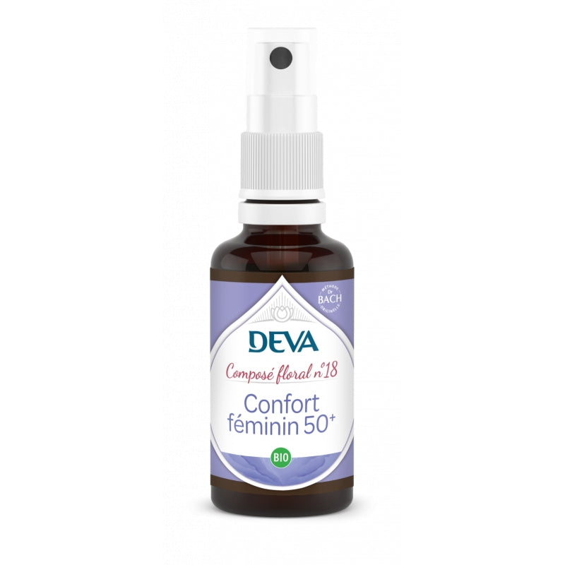 Deva Bio-Blumenspray Nr. 18 Feminine Comfort 50+ - 30 ml - Deva