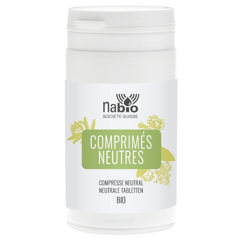 Neutrale Tabletten für ätherische Bio-Öle – 60 Tabletten – Nabio