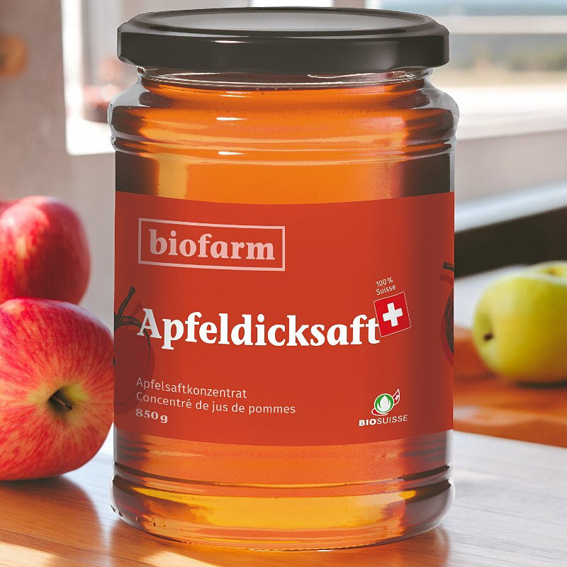 Bio-Apfelsaftkonzentrat aus der Schweiz – 850 g – Biofarm