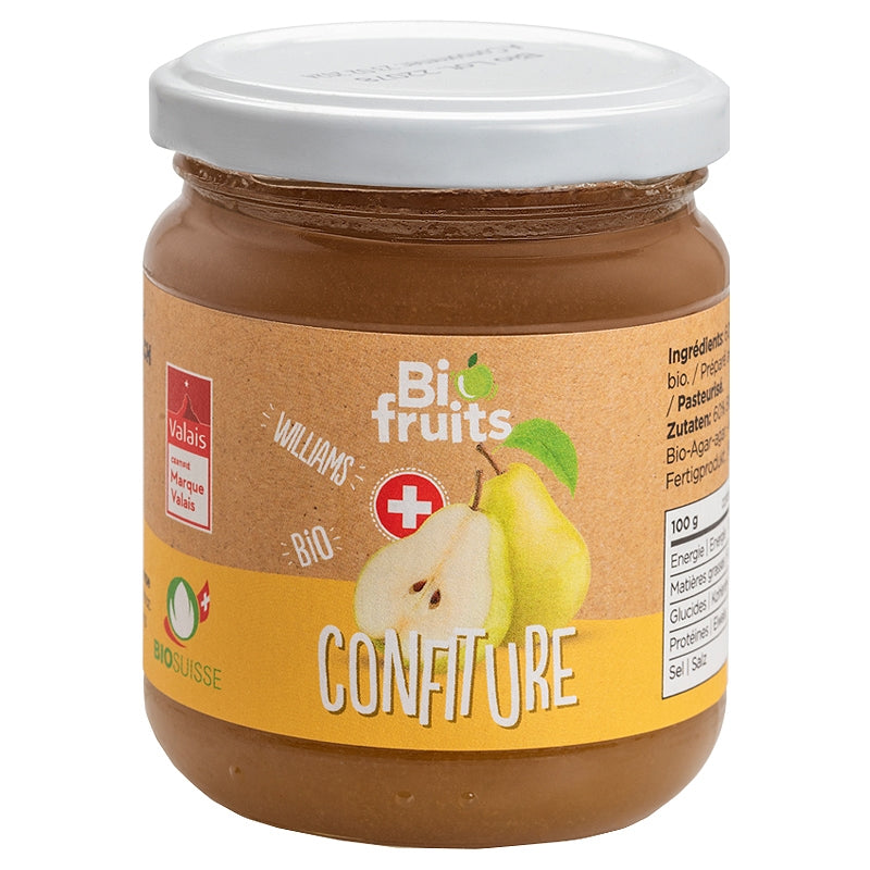 Bio-Williamsbirnenmarmelade aus der Schweiz - 250 g - BioFruits
