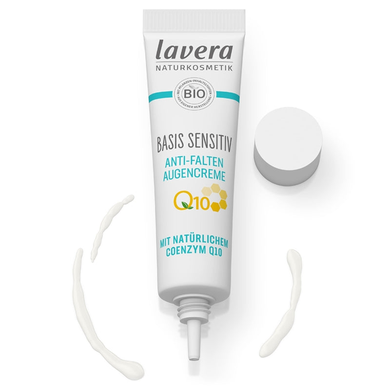 Anti-Falten-Augencreme mit Q10, Bio-Mauve und Sheabutter – 15 ml – Lavera