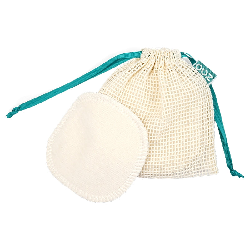 Cotons démaquillants lavables avec filet BIO - 5 pièces - Zao