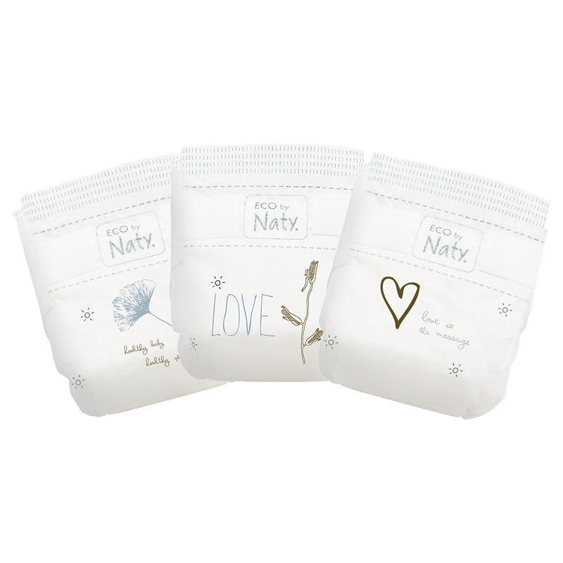 Umweltfreundliche Einwegwindeln, Größe 2 (3–6 kg), 33 Stück – Naty