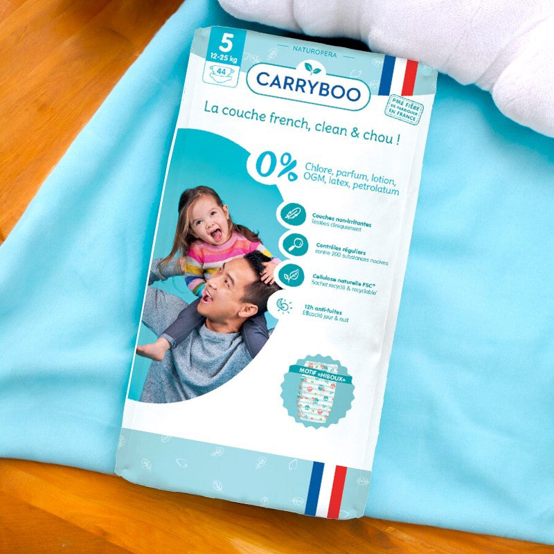 Couches Taille 5 - 12-25 kg - 44 pièces - Carryboo