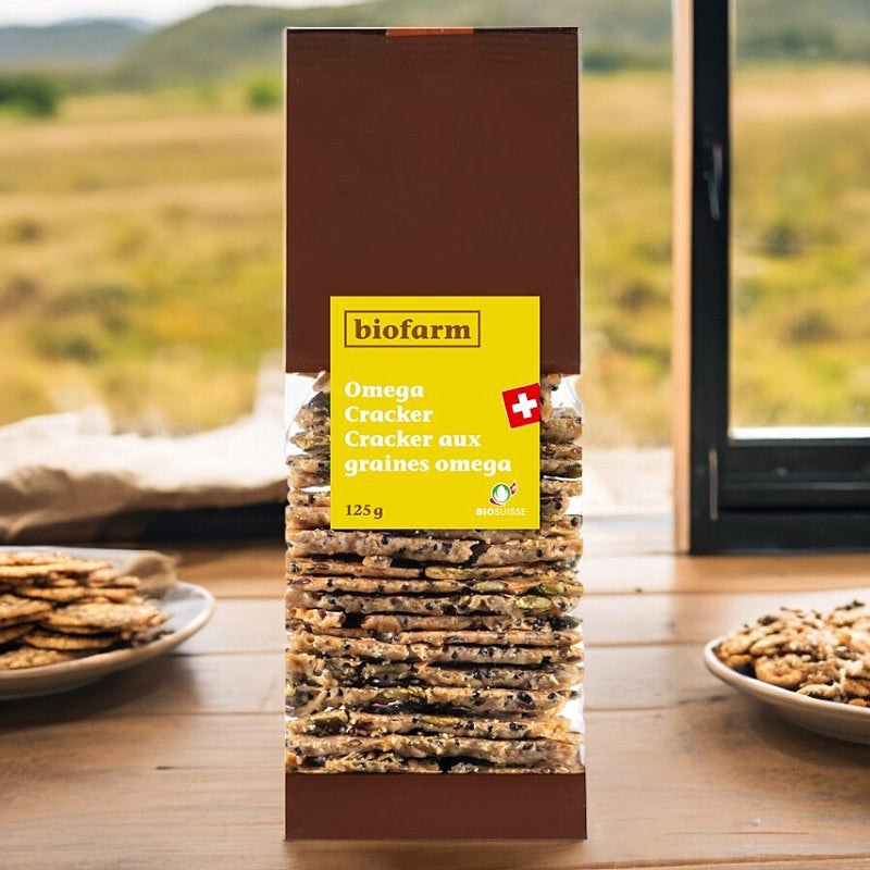 Bio-Schweizer Omega-Samenmischung Cracker – 125 g – Biofarm