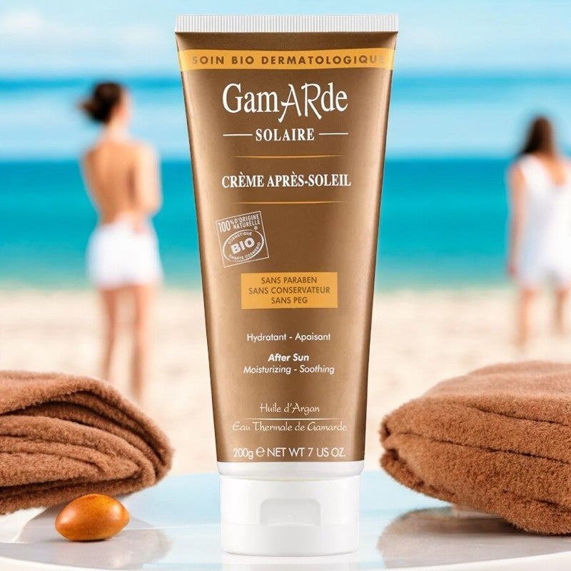 Crème après-soleil BIO argan & eau thermale - 200g - Gamarde