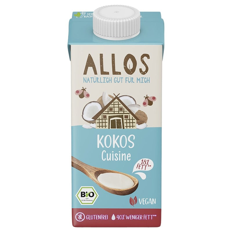 Bio-Kokosnuss-Kochcreme – 200 ml – Allos