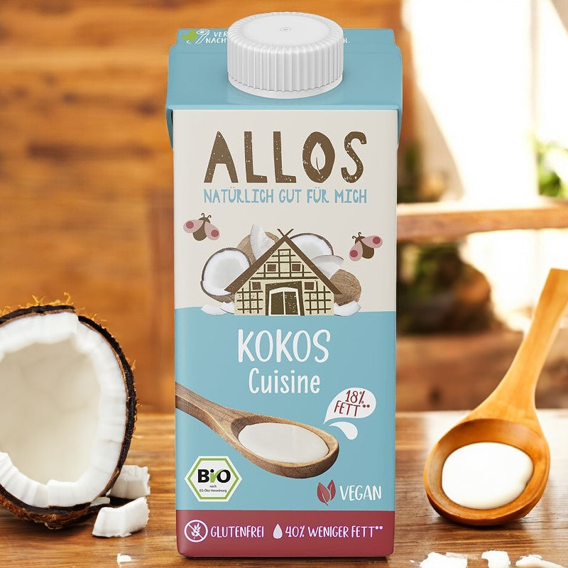 Bio-Kokosnuss-Kochcreme – 200 ml – Allos