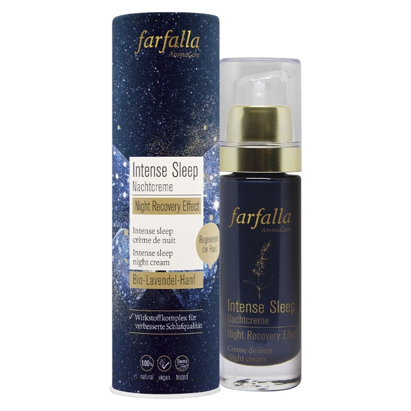 Crème de nuit Intense Sleep BIO lavande & chanvre - 30ml - Farfalla