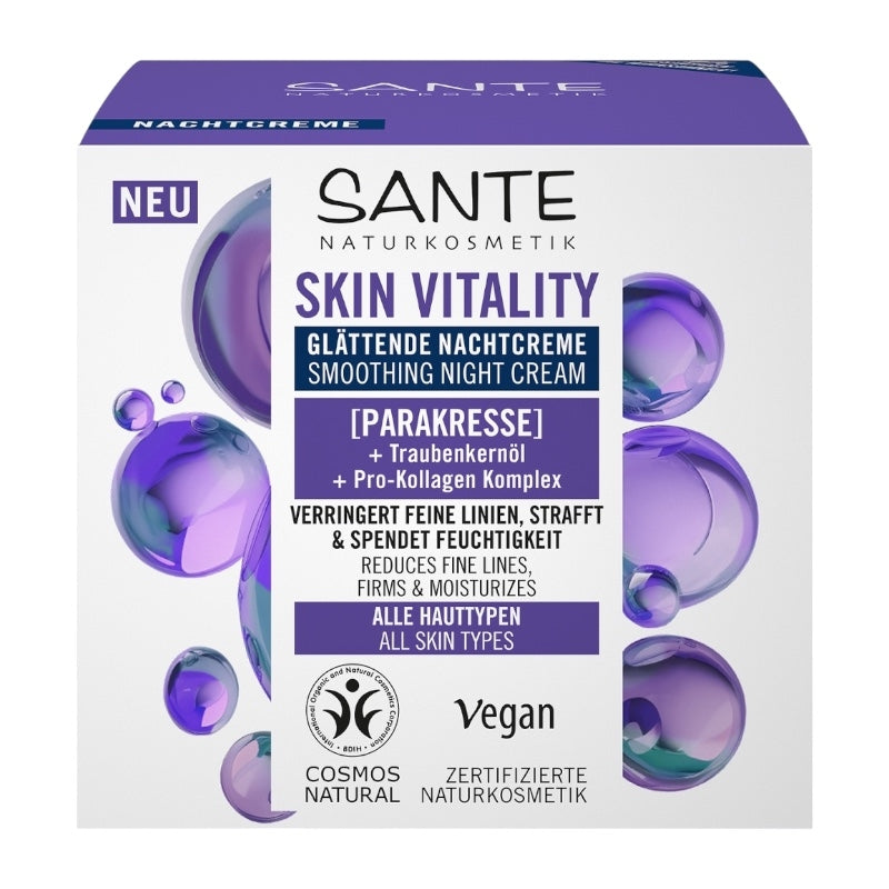 Crème de nuit lissante collagène & pépins de raisin - 50ml - Sante