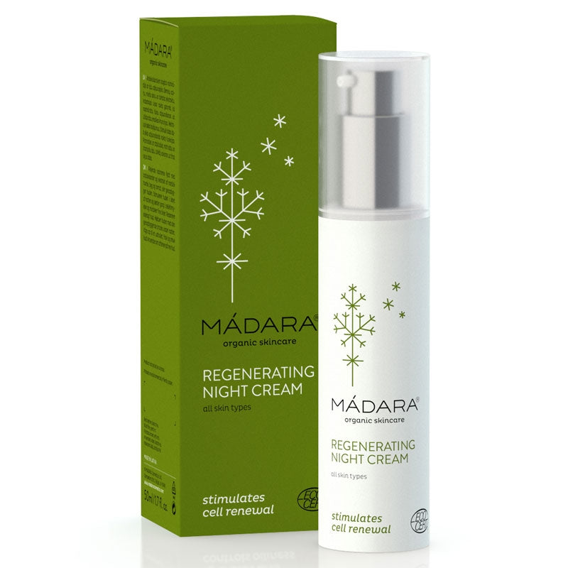 Regenerierende Bio-Nachtcreme mit Tomate, Gerste und Hopfen – 50 ml – Mádara