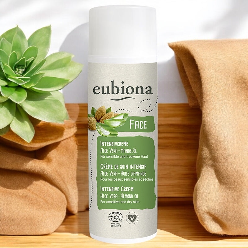 Crème de soin intensif BIO aloe vera & amande - 50ml - Eubiona