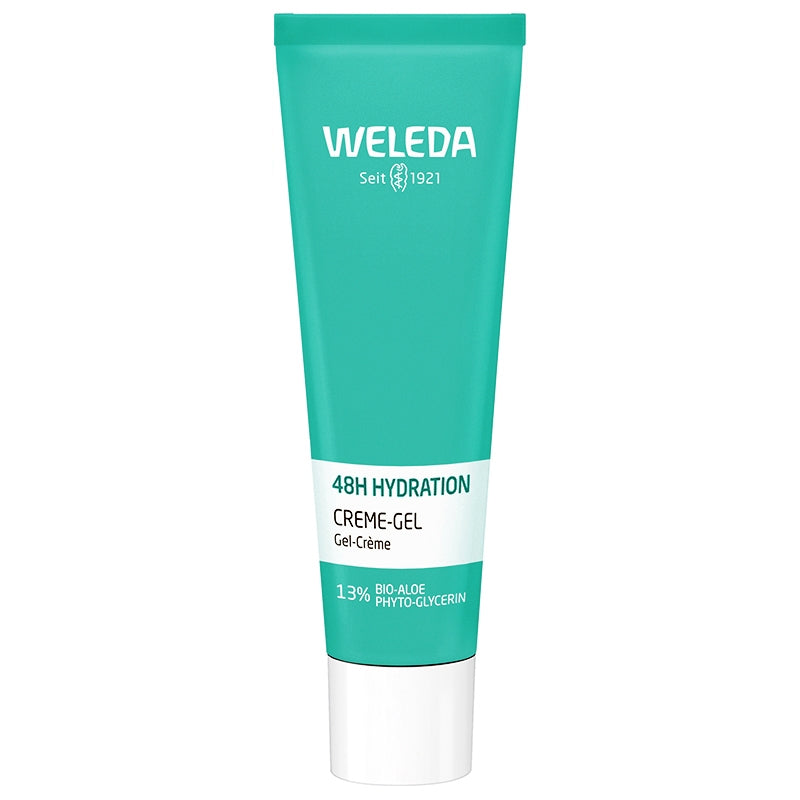 48 Stunden feuchtigkeitsspendende Bio-Aloe-Vera-Creme-Gel – 30 ml – Weleda