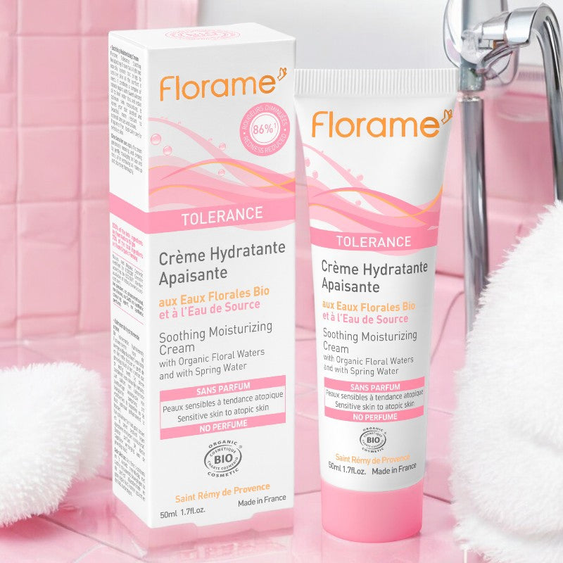 Crème hydratante apaisante BIO eau de source - 50ml - Florame