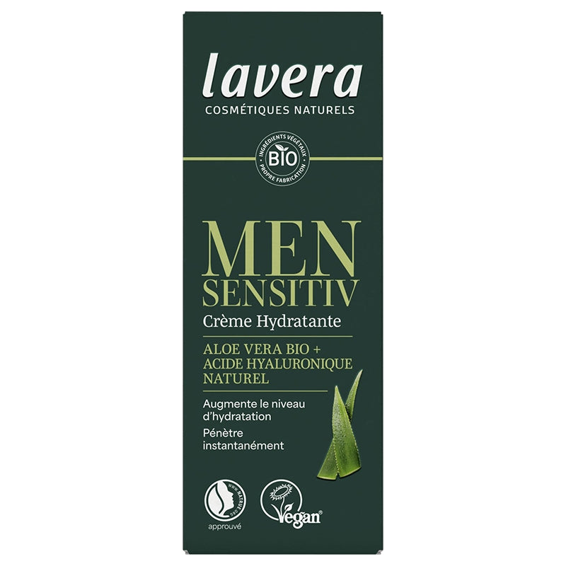 Bio-Feuchtigkeitscreme für Männer mit Aloe Vera und Hyaluronsäure – 50 ml – Lavera