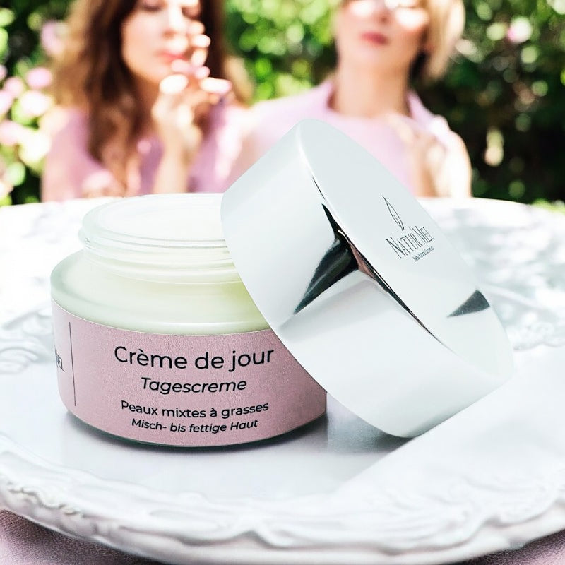 Tagescreme für Mischhaut und fettige Haut mit Jojoba und Hanf - 50 ml - Natur'Mel