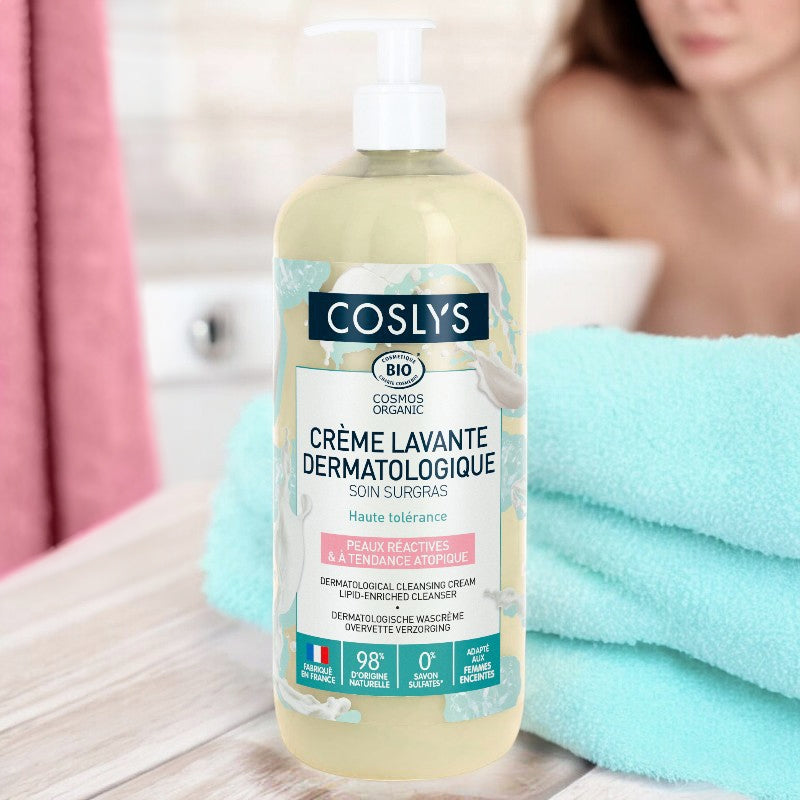 Crème lavante dermatologique BIO amande - 1l - Coslys
