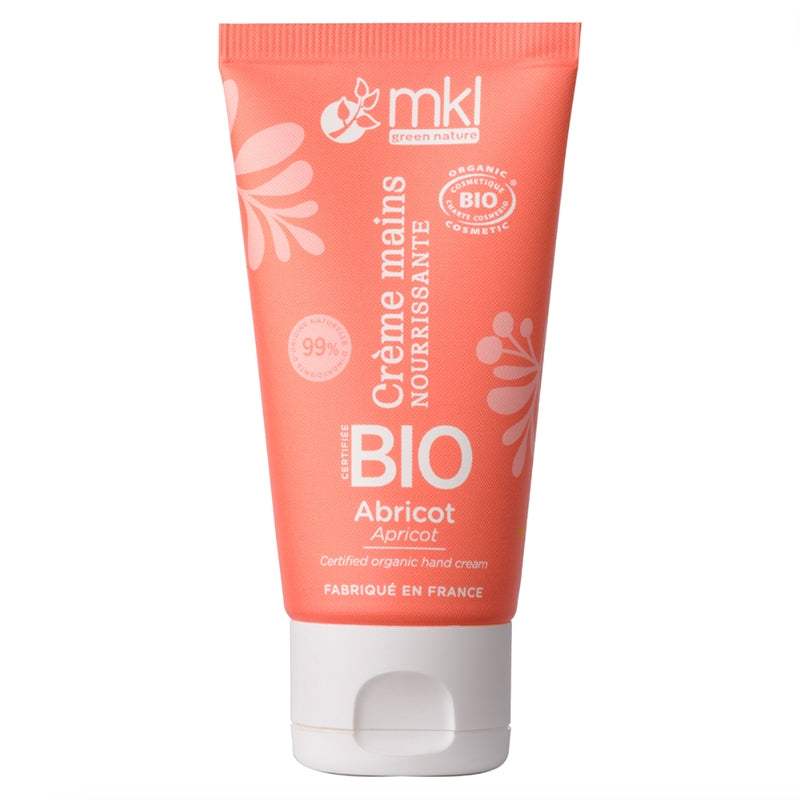 Crème mains nourrissante & réparatrice BIO abricot - 50ml - MKL Green Nature