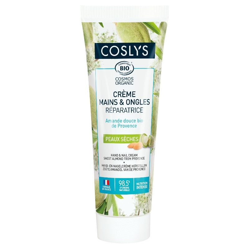 Crème mains & ongles réparatrice BIO amande douce - 50ml - Coslys
