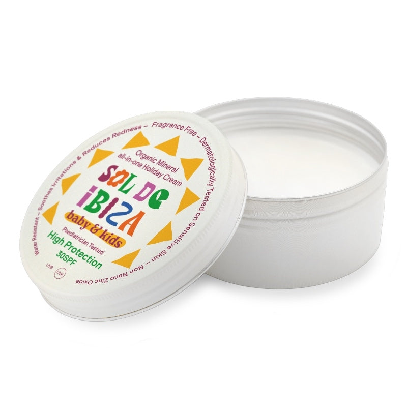 Bio-Sonnenschutzmittel für Gesicht & Körper, Baby & Kind, LSF 30 – 100 g – Sol de Ibiza