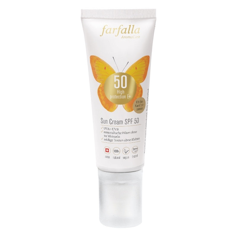 Crème solaire visage & corps BIO IP 50 - 80ml - Farfalla