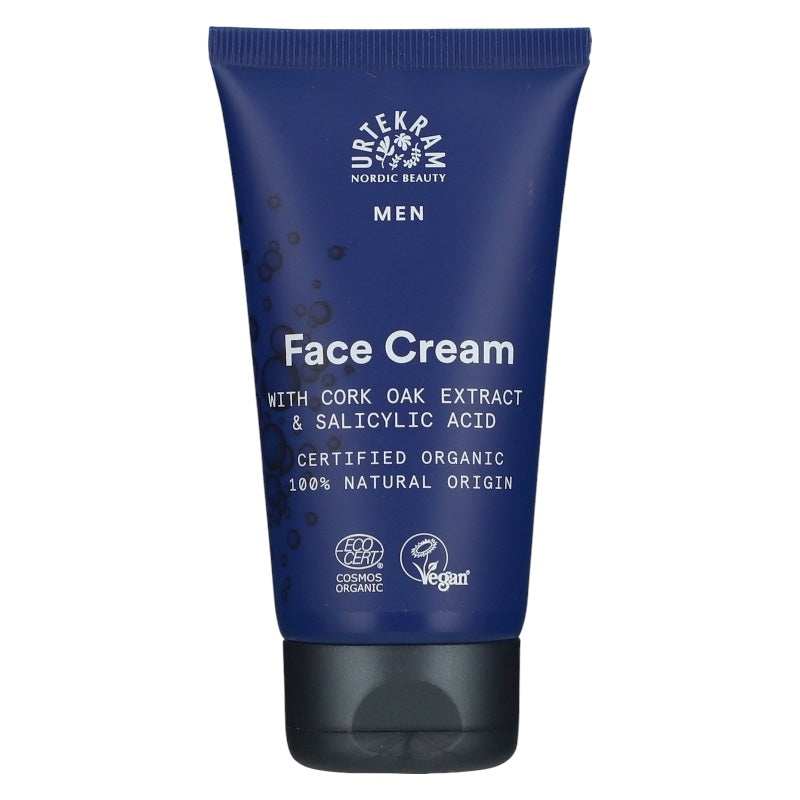 Bio-Gesichtscreme mit Salicylsäure für Männer – 75 ml – Urtekram