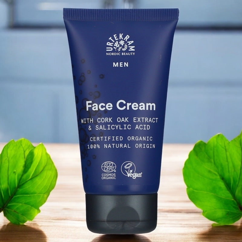 Bio-Gesichtscreme mit Salicylsäure für Männer – 75 ml – Urtekram
