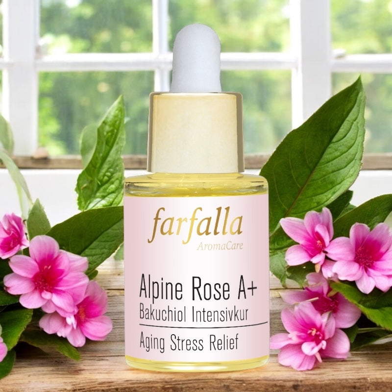 Cure intensive BIO bakuchiol & rose Alpine A+ - 15ml - Farfalla