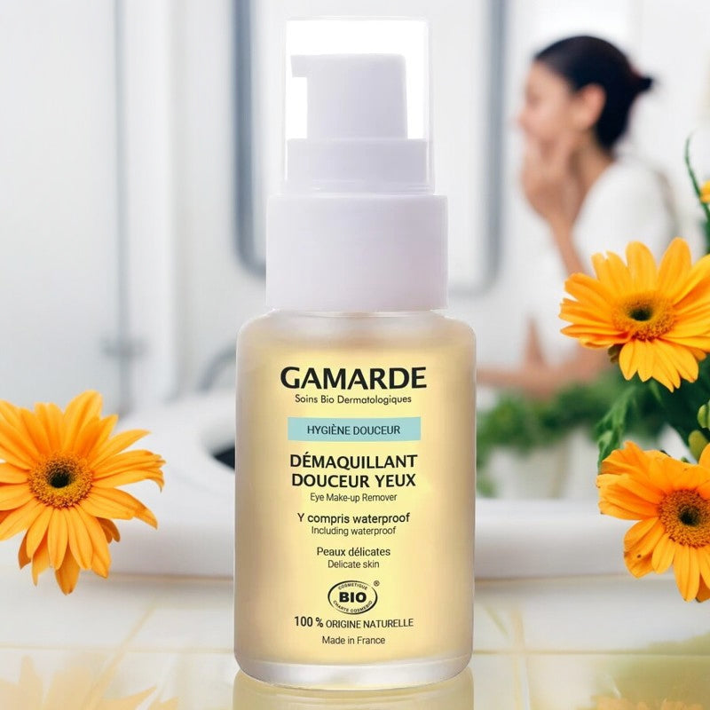 Démaquillant douceur yeux BIO calendula & myrte - 30ml - Gamarde